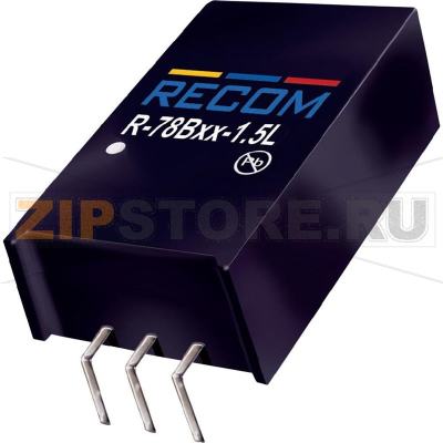Преобразователь DC/DC, печатный монтаж, 5 В/DC, 1.5 A, 7.5 Вт Recom R-78B5.0-1.5L 