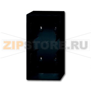 Коробка для открытого монтажа, двухместная, чёрная ABB 2CKA001799A0924 