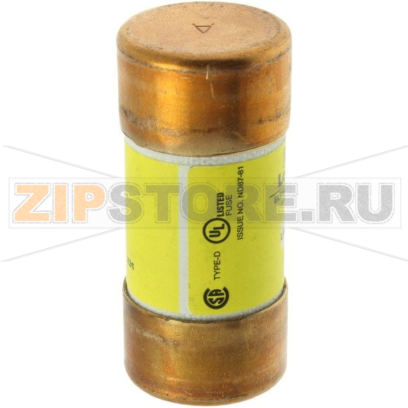 Предохранитель, 60 A, AC 600 В, 300 кА, 27x60 мм, J, UL, с задержкой Eaton LOW-PEAK CLASS J T/D 