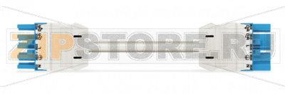 pre-assembled interconnecting cable; Cca; Socket/plug; 5-pole; Cod. I; H05Z1Z1-F 5G 2.5 mm; 6 m; 2,50 mm; blue Wago 771-9385/067-602 Protected against mismating and maintenance-free...