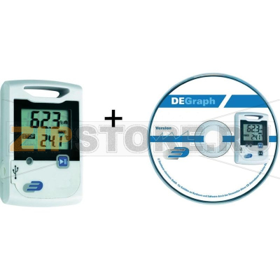 Логгер данных температуры, влажности, от -30 до 60°C Dostmann LOG20 Set 