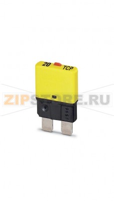 Тепловой защитный выключатель Phoenix Contact TCP 20/DC32V Полюсов: 1, Номинальный ток: 20 А, Номинальное напряжение: 32 В, Ширина: 6 мм, Тип предохранителей: Инерционного типа, Тип предохранителя: Автомат, Тип монтажа: На основной элемент, Цвет: желтый.Минимальный заказ: 50 шт.Упаковка: 50 шт.