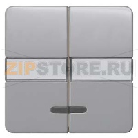 DELTA PROFIL СЕРЕБРЯНЫЙ ВЫКЛЮЧАТЕЛЬ 2 КЛАВИШИ С ОКНОМ И ПОЛЕМ ДЛЯ НАДПИСИ Siemens 5TG7937