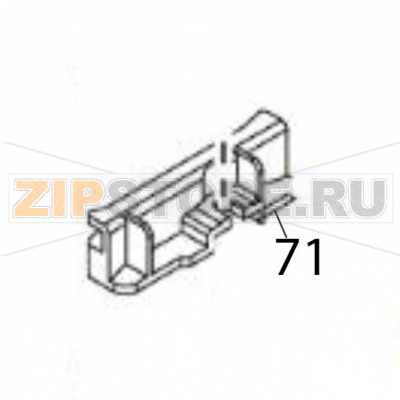 I/F Guide rail Sato CL6NX Plus I/F Guide rail Sato CL6NX PlusЗапчасть на деталировке под номером: 71Название запчасти на английском языке: I/F Guide rail Sato CL6NX Plus.