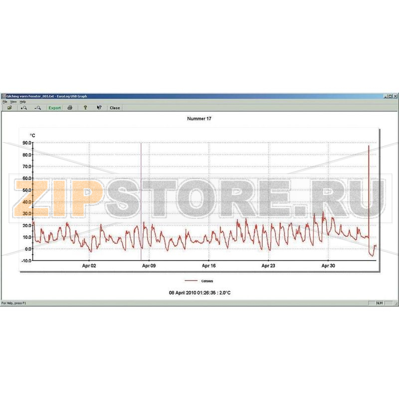 Логгер данных температуры, от -40 до 125°C Lascar Electronics EL-USB-1-PRO 