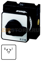 Кнопки вкл/выкл, контакты: 2, 20 A, панель: 0><1, 45°, без фиксации Eaton T0-1-15366/EZ