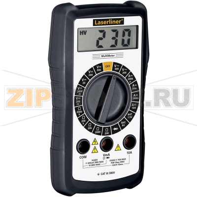 Мультиметр цифровой, CAT III 300 В, 1999 точек Laserliner 083.031A 