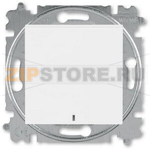 Переключатель одноклавишный с ориентировочной подсветкой, белый ABB 2CHH590646A6003 