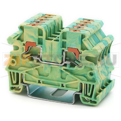 Клемма заземляющая Push-in, желто-зеленая CHIKU RPI 2,5-PE 