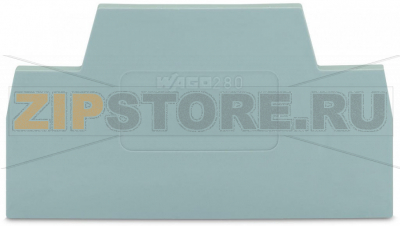 End and intermediate plate; 2.5 mm thick; gray Wago 280-340 