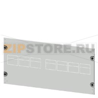 SIVACON S4 Masking frame SENTRON 3VA 3VA10 (up to 100 A) 3-pole Upright mounting position 8US setup Number of switches 7 Height 350 mm Width 800 mm Siemens 8PQ2035-8BA20