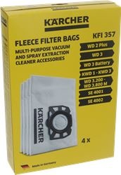 KIT 4 PCS VACUUM CLEANER BAGS KARCHER 29 