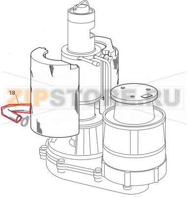 Plastik Rohr Scotsman AF 80   Plastik Rohr Scotsman AF 80Запчасть на сборочном чертеже под номером: 18Название запчасти Scotsman на немецком&nbsp;языке: Plastik Rohr Scotsman AF 80