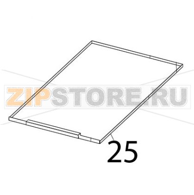 Baking tin frame conveyor input Zanolli Synthesis 12/80 VE Baking tin frame conveyor input Zanolli Synthesis 12/80 VEЗапчасть на деталировке под номером: 25
