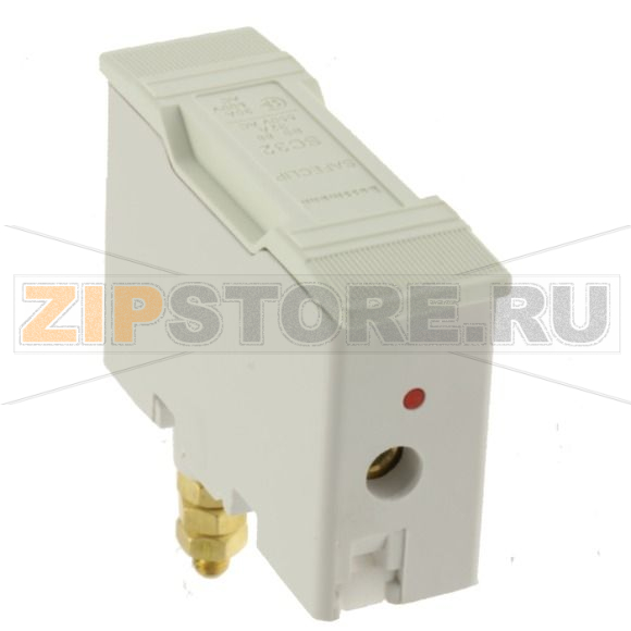 Держатель предохранителя, 32 A, AC 550 В, BS88/F1 Eaton SAFECLIP 32A FRONT/BACK STUD CONNECTED 