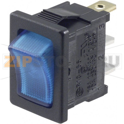 Переключатель клавишный 12 В/DC, 16 А, 1 x выкл/вкл TRU Components TC-R13-66B-02 