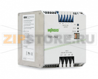 Switched-mode power supply; Eco; 3-phase; 24 VDC output voltage; 20 A output current; DC OK contact Wago 787-742