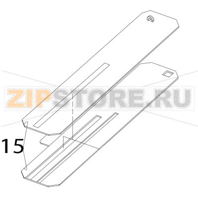 Sensor window plate Toshiba TEC B-852-TS12-QP Sensor window plate Toshiba TEC B-852-TS12-QPЗапчасть на деталировке под номером: 15