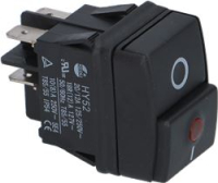 ЧЕРНЫЙ ДВУХПОЛЮСНЫЙ ВЫКЛЮЧАТЕЛЬ 12A 250V