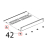 Piedino 35x35, H26, plastica and gomma grigio Unox XBC 804