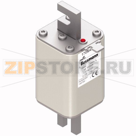Предохранитель, 550 A, AC 1000 В, 150 кА, 1, 51x69x138 мм, aR, DIN, IEC Eaton FUSE 550A 1000V 1 