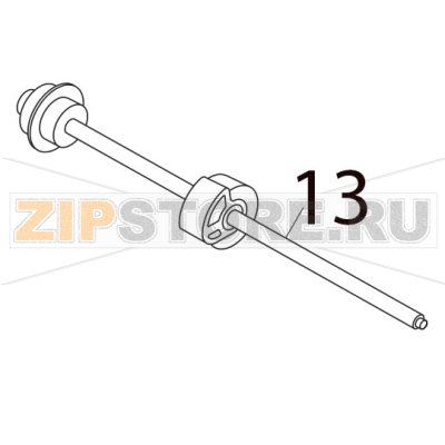 Pinch roller shaft Toshiba TEC SP40II Pinch roller shaft Toshiba TEC SP40IIЗапчасть на деталировке под номером: 13