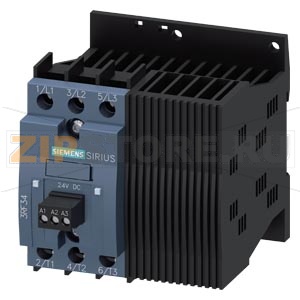 3-фазный полупроводниковый контактор 3RF3 AC53 7.4A 40 град. С, 48-480V, / 24V DC реверсивный, мгновенная коммутация, винтовые клеммы Siemens 3RF3410-1BD04 