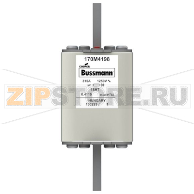 Предохранитель, 315 A, AC 1250 В, 100 кА, size 1, 53x63x135 мм, aR, IEC Eaton FUSE 315A 1250V 1 