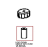 Hold down weight with filter Unox XBC 605E