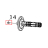 Machine screw, M6*12 TSC MH341P
