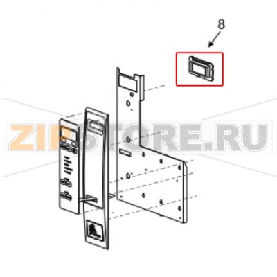 LCD-дисплей Zebra 170 XiIII Plus Жидко-кристаллический экран в сборе для принтера Zebra 170 XiIII PlusЗапчасть на сборочном чертеже под номером: 8Количество запчастей в комплекте: 1Название запчасти Zebra на английском языке: Kit LCD 140, 170, 220Xi3+
