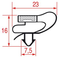 SNAP-IN GASKET 1061 - 2500 mm