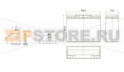 Yellow HRL 12-76W (18Ач) 