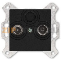 Розетка оконечная TV-R, антрацитовая ABB 2CHH083503A6063