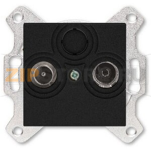 Розетка оконечная TV-R, антрацитовая ABB 2CHH083503A6063 