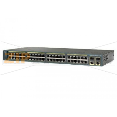 Коммутатор 48xFE (PoE), 2xGE, 2xSFP, LAN Lite Cisco WS-C2960R+48PST-S 