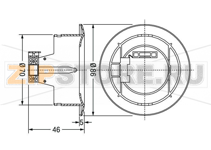 Мультисенсор DALI MSensor 02 5DPI 41rc (потолочная установка) Wago 2851-8301 
