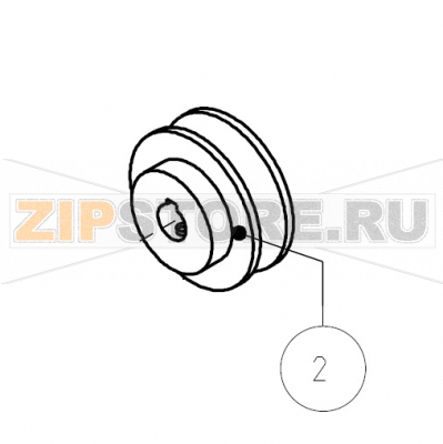 Puleggia SPA 56x1 foro O14 cava 5 Imesa ES 10                        Puleggia SPA 56x1 foro O14 cava 5 Imesa ES 10Запчасть на сборочном чертеже под номером: 2Название запчасти на итальянском языке: Puleggia SPA 56x1 foro O14 cava 5 Imesa ES 10