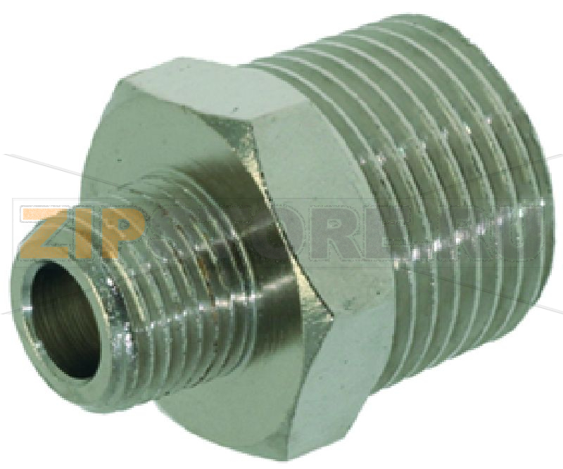 НИКЕЛИРОВАННЫЙ ПАТРУБОК Ø 1/8"M-3/8"M 
