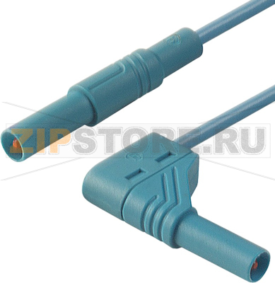 Провод испытательный 0.5 м, 32 A, 1000 В/AC/DC, синий Hirschmann 934081102 