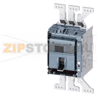 draw-out molded case circuit breaker w. handle with guide frame and PSS frame 1600; 4AUX and trip alarm switch S24; Icu "C" Icu=110kA @ 415V, 3-pole ETU650, LSI, In=1000A display, meas., comm. function Ir=400...1000A Isd=0.6...10xIn, Ii=1.5...15xIn N cond