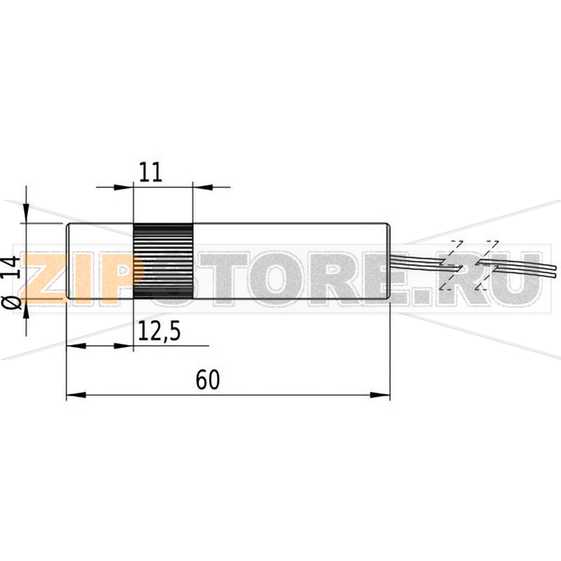 Модуль лазерный, голубой, 10 МВт Picotronic LE405-10-5-F(14x60) 