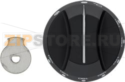 KNOB BLACK ø 65 mm 130-190°C 