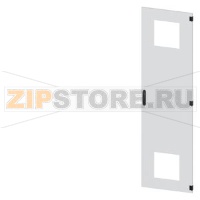 SIVACON, door, right, with cutout for filter fan, with ventilation openings H: 2200 mm, W: 600 mm, RAL 7035, Protection class 1 Siemens 8MF1260-2UT14-3BA2