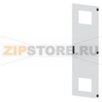 SIVACON, door, right, with cutout for filter fan, with ventilation openings H: 2200 mm, W: 600 mm, RAL 7035, Protection class 1 Siemens 8MF1260-2UT14-3BA2