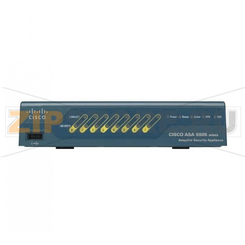 Экран межсетевой 8xFE, 10 IPSec, DES/AES Cisco ASA5505-K8 