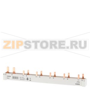 Шина 2-фаз. 16 mm2, для /УЗО 5SV(1+N) и  5x(УОДП 5SM601+ АВ SY60), длина 216 mm Siemens 5ST3772 