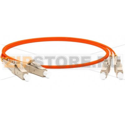 патч-корд волоконно-оптический (шнур) MM 50/125, LC-LC, duplex, LSZH, 3 м 