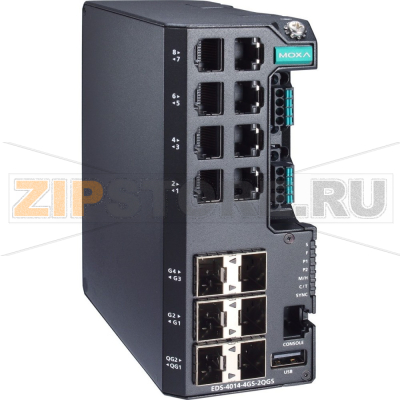 Коммутатор MOXA EDS-4014-4GS-2QGS-HV 