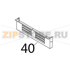 Air duct baffle Airhot CT-300 Air duct baffle Airhot CT-300Запчасть на деталировке под номером: 40
